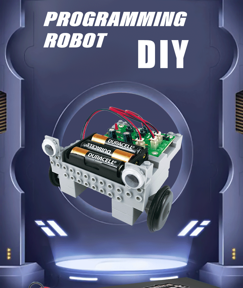 TXMR-003 Programming Robot Kit DIY Robot Kit Educational Programming Robot Kit Science Engineering Car DIY Programmable Robot Kit For Kids