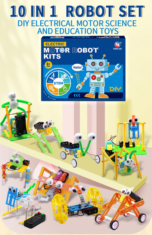 10-in-1 Motor Robot STEM Science DIY Kit (TXKJ-009)