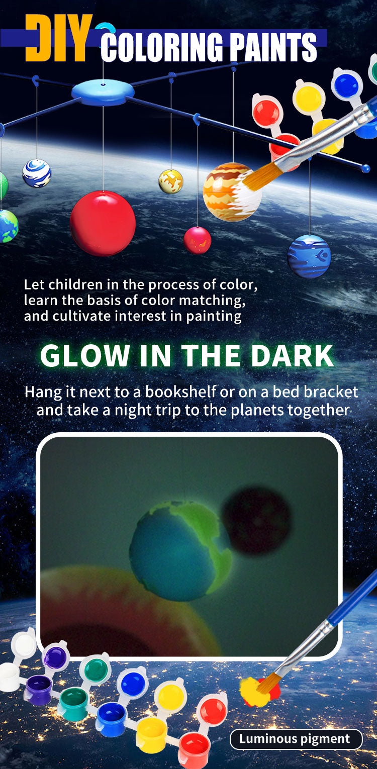 DIY Solar System Hanging Mobile STEM Kit (TXX-006)