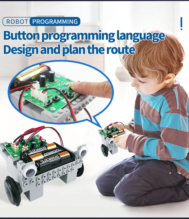 TXMR-003 Programming Robot Kit DIY Robot Kit Educational Programming Robot Kit Science Engineering Car DIY Programmable Robot Kit For Kids