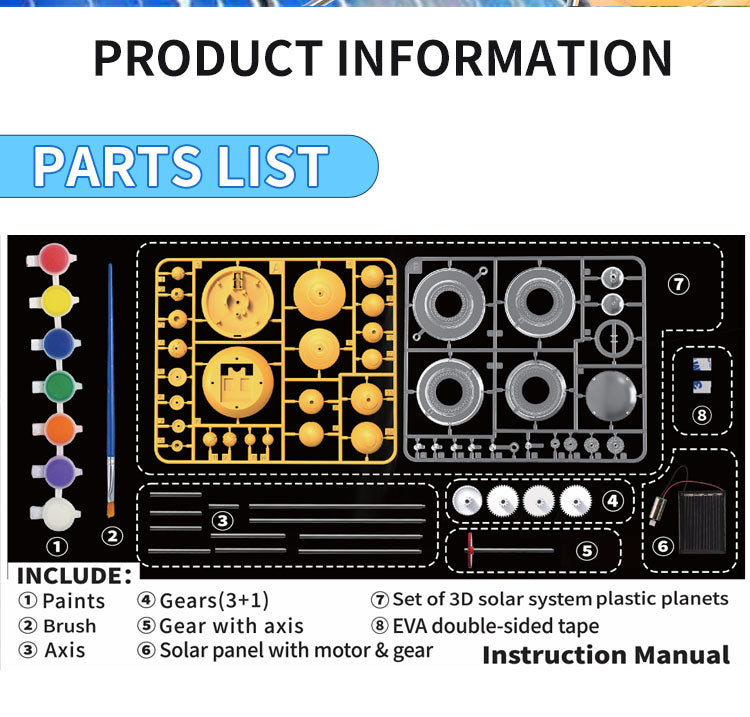 Rotating Solar System Model Kit (TXMR-049)