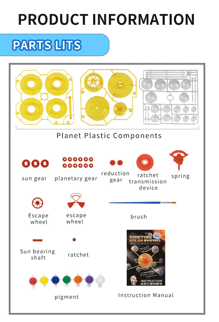 Rotating Solar System Model STEM Kit (TXX-031)