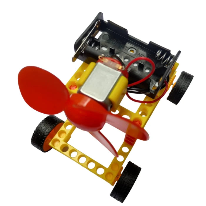 DIY Colorful Wind Generator Car