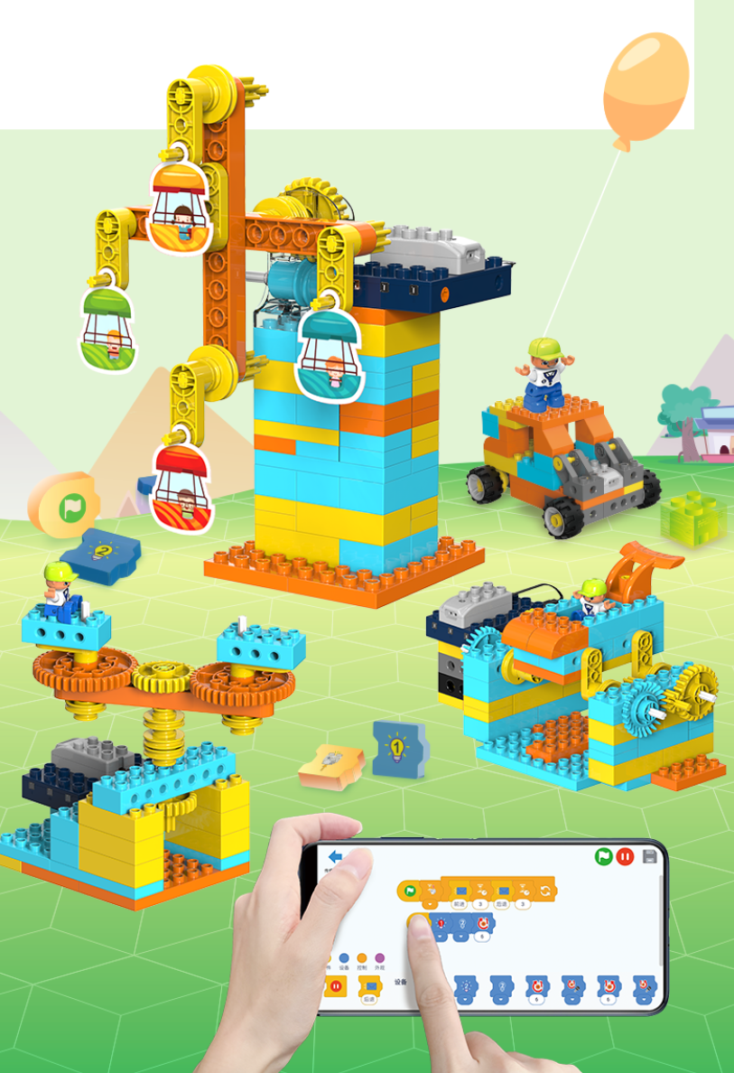 Makerzoid Future Mechanic Big Building Blocks - Educational Robot Kit (MKZ-OEC-FM)