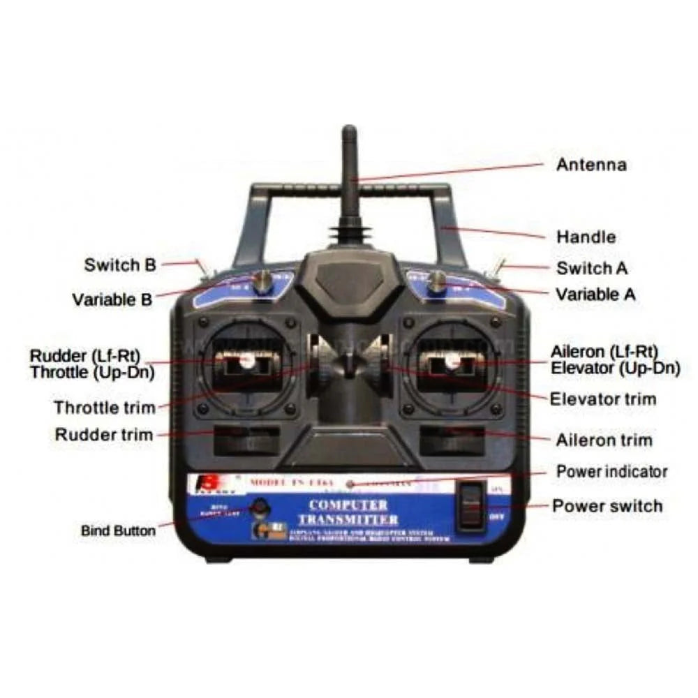 FlySky CT6B 2.4GHz 6CH Transmitter with FS-R6B Receiver