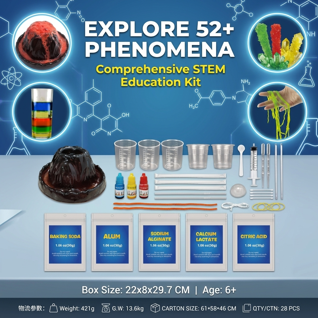 52-in-1 Chemistry Experiments Kit (TXK-202)