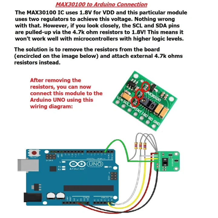 MAX30100 Pulse Oximeter Heart Rate Sensor Module