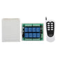 DC 12V Relay Remote, RF Remote Control 8 Channel Relay Receiver Module 433Mhz