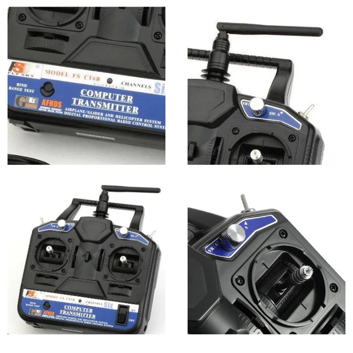 FlySky CT6B 2.4GHz 6CH Transmitter with FS-R6B Receiver