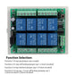 DC 12V Relay Remote, RF Remote Control 8 Channel Relay Receiver Module 433Mhz