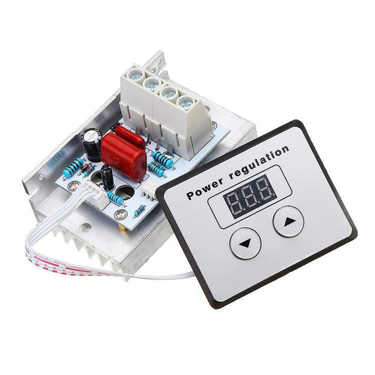 AC 220V 10000W 80A Digital Control10-220V Speed Control Dimmer Thermostat + Digital Meter(6.8)