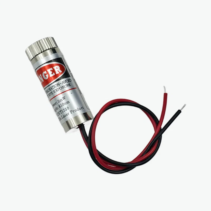 CHT1230 12mm 5mW Straight Line Laser Module with Adjustable Line Focus - Red
