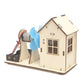 DIY Electric Wooden Fan House Model (TXMR-132)