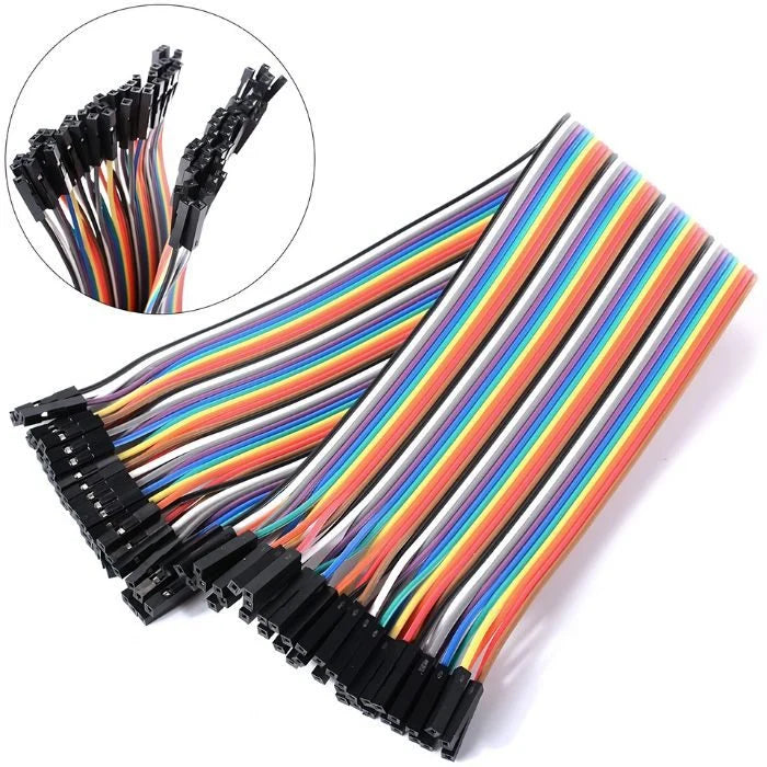 Female to Female Jumper Wires (20cm) 40pcs