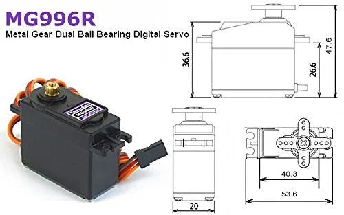 MG996R Metal Gear Servo Motor - 180 Degree