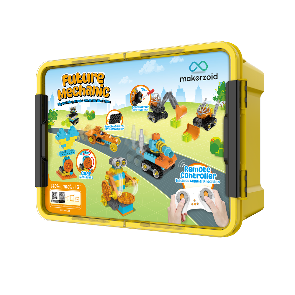 Makerzoid Future Mechanic - Educational Building Block Kit(MKZ-OBK-EC)