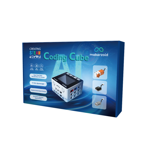 Makerzoid Coding Cube Premium – AI Control Hub (MKZ-CC)