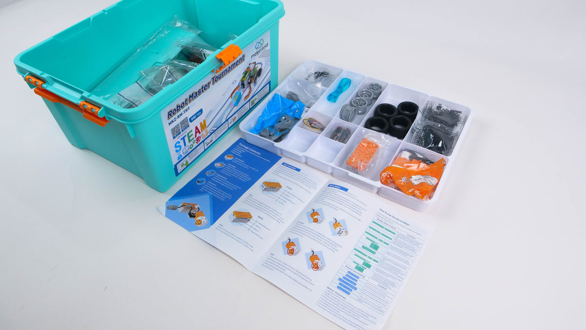 Makerzoid Robot Master Tournament - Educational Building Block Robot Kit (MKZ-RM-TRT)