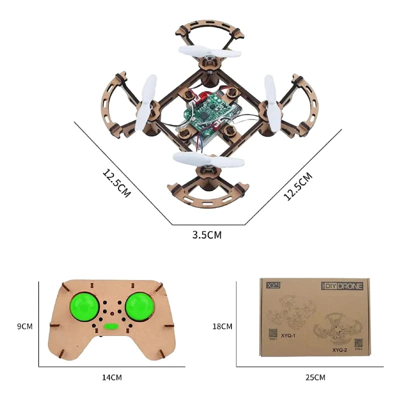 XYQ 2 DIY Drone Quadcopter Wooden Assembly Kit