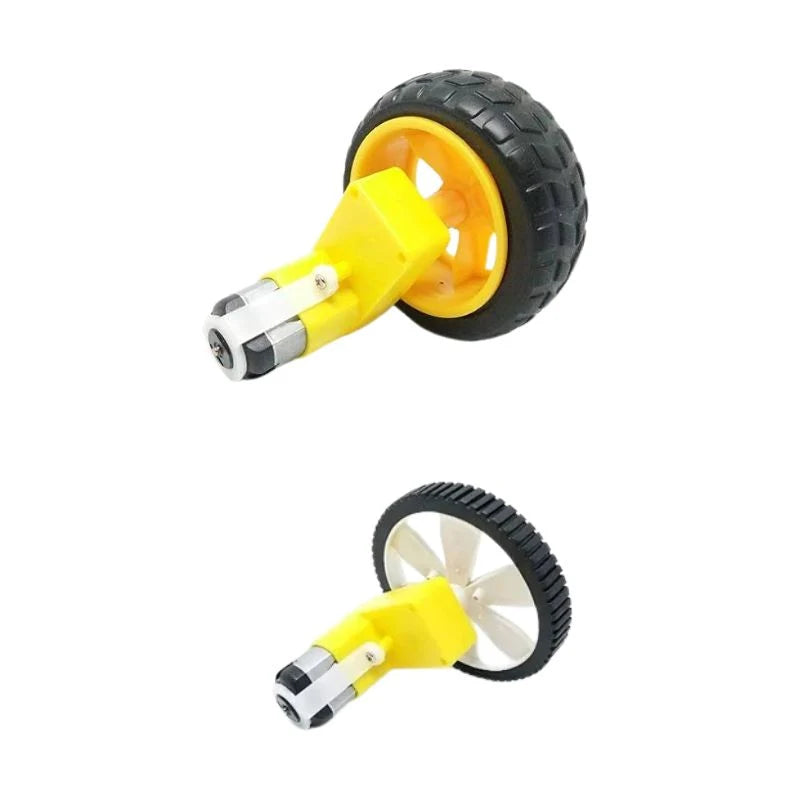 Vigor: Premium L-Shaped  9V 60/100/150/200/300 RPM Single Shaft BO Motor