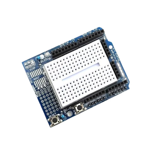 UNO Proto Shield prototype expansion board with SYB-170 mini breadboard