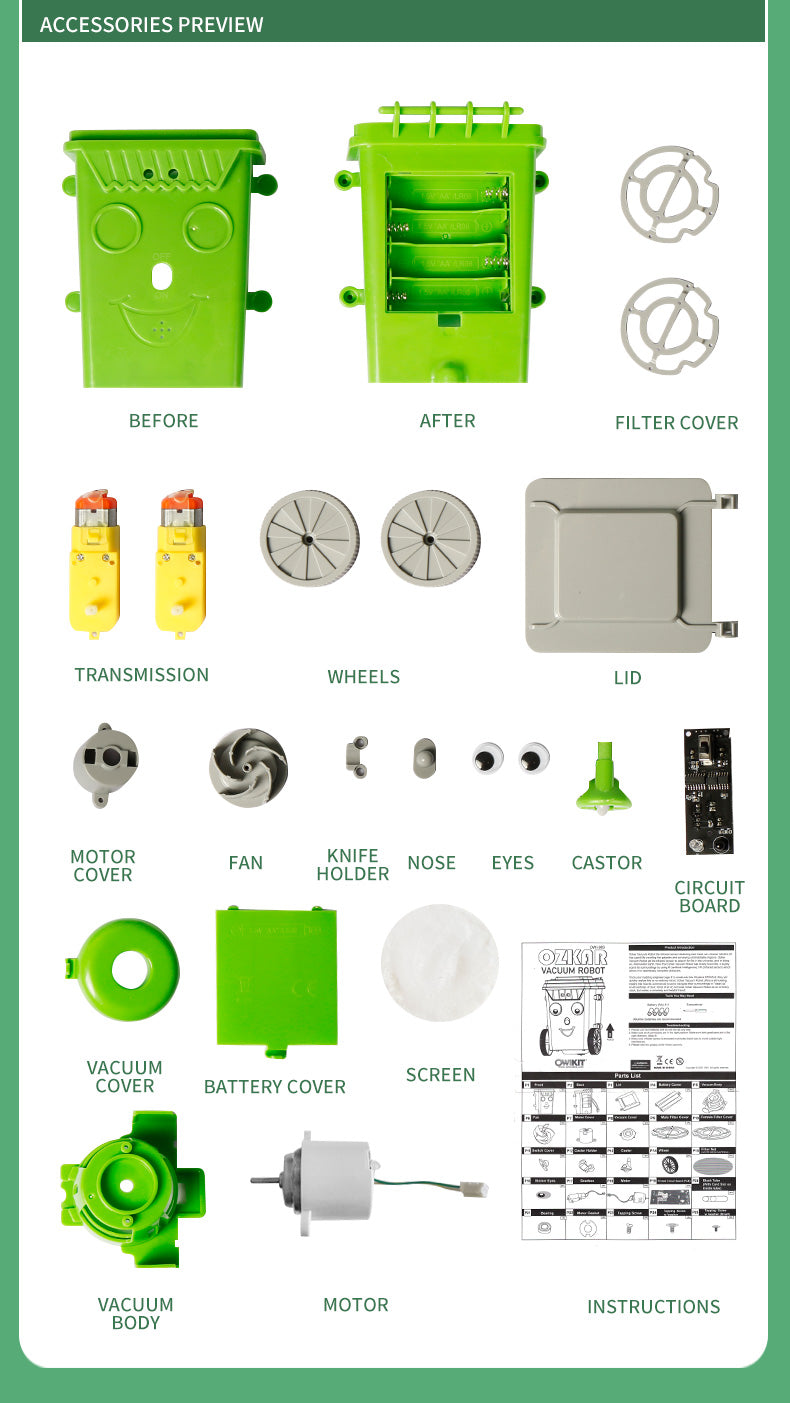 Vacuum Cleaner Science Robotics Kit (TXX-993)