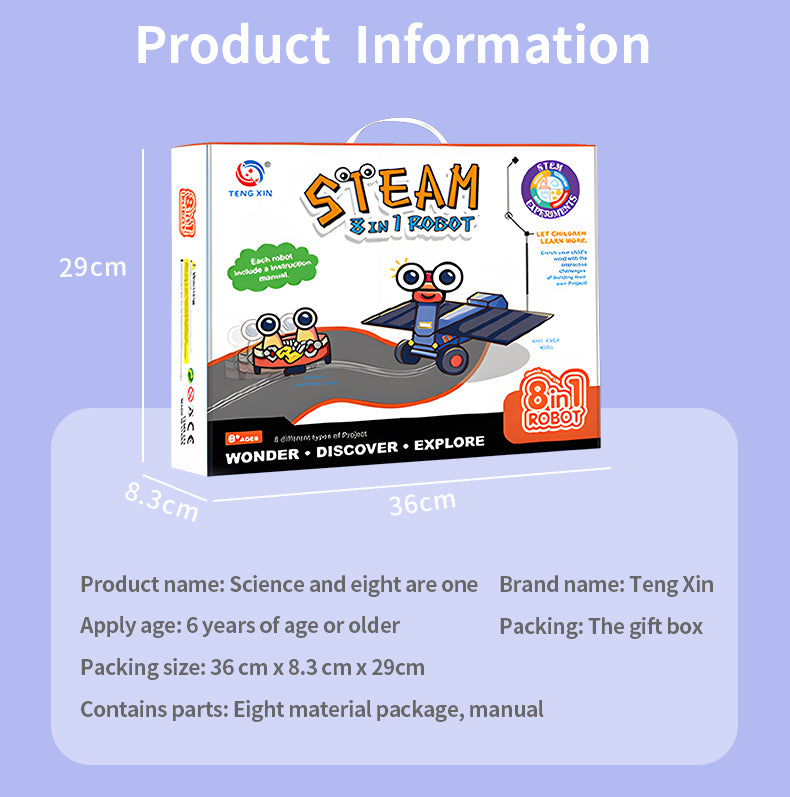 DIY 8-in-1 STEM Robot Kit (TXMR-022)
